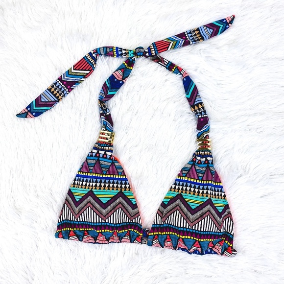 Bar III Other - BAR III Triangle Halter Bikini Top